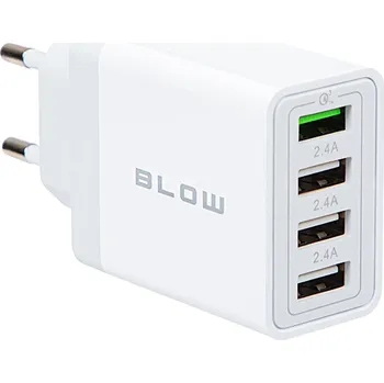 BLOW Síťová nabíječka USBx3 zásuvka + USB QC 30W 76-026