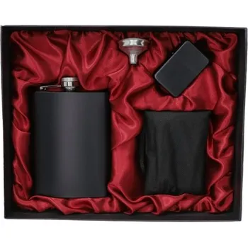 Placatka PLACATKA 240 ml + ZAPALOVAČ + TRYCHTÝŘ + KEMPOVACÍ POTŘEBY 4341