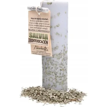 Svíčka Ručně dělaná svíčka s šalvějí - DETOXIKACE