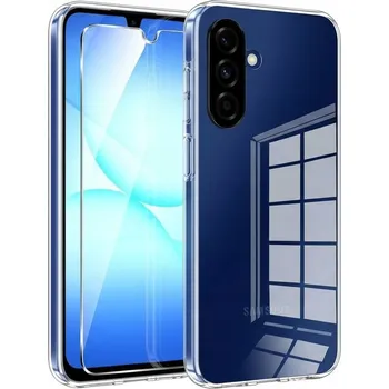 Pouzdro na mobilní telefon Pouzdro Průhledné 2mm pro SAMSUNG GALAXY A17 [Čiré, Ostrůvek] + Sklo 9H