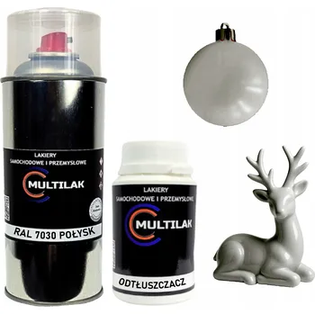 Barva ve spreji Lak ve spreji na figurky, skleněné a keramické ozdoby RAL 7030 LESK