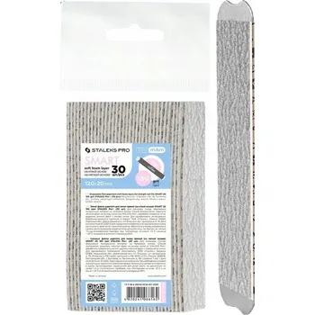 Pilník Staleks papírový šedý 180/180 30 ks