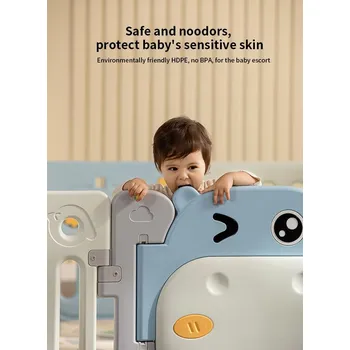 Dětsný nábytek Ramiz Modulární ohrádka Hippo Blue