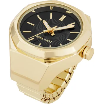 Hodinky Nine West dámské hodinky v prstenu hranaté NW/3342RINGBKG