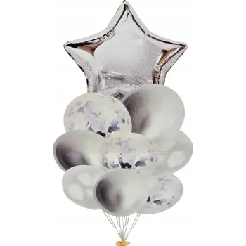 Balónek BALÓNKY K NAROZENINÁM SADA BALÓNKŮ MIX 9KS SVATBA PARTY DEKORACE