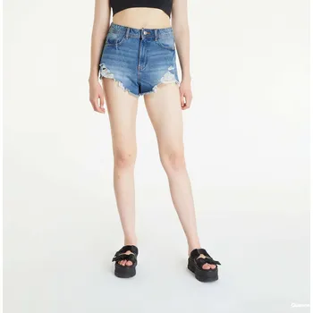 Dámské kraťasy Šortky Noisy May High Waisted Denim Shorts Blue M