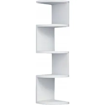 police Rohová police, 5-patrová plovoucí nástěnná police