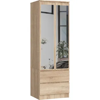 Šatní skříň Skříň Akord Star S60 2D 2SZ 60 x 180 x 51 cm dub sonoma