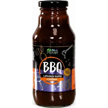 Omáčka The Pelikans BBQ omáčka se švestkami a přírodním tekutým kouřem, 360 g