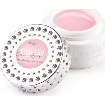 Lak na nehty Stavební Gel s tixotropií TiXo Cover Apricot od Dziurkowska 15g SPN Nails
