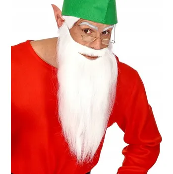 Dlouhý bílý vous trpaslíka, skřítka nebo piráta