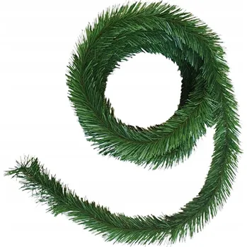umělá květina VÁNOČNÍ ZELENÁ UMĚLÁ GIRLANDA 5 m