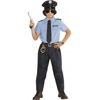 Karnevalový kostým KOSTÝM POLICISTY POLICAJT 5 DÍLŮ VEL. 158