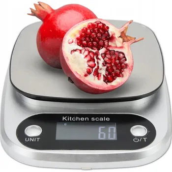 Kuchyňská váha Kuchyňská váha stříbrná 5000 g 0,1 g s LCD displejem