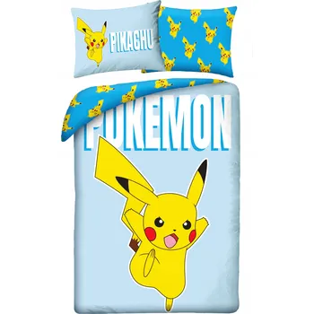 Povlečení Povlečení pro mládež 140X200 Pokémoni Pikachu Mikrovlákno