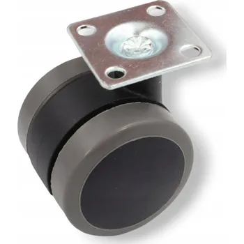 Pojezdové kolečko Nábytkové kolečko fi 50 mm, otočné, pogumované, nosnost 40 kg, pro křesla a komody