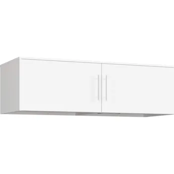 Šatní skříň Nástavec na skříň Akord bílý, dvoudveřový, výklopný, 150 x 45 x 60 cm