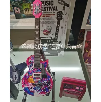 Hudební nástroj pro děti Ramiz Sada kytara + zesilovač růžová