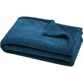 deka PLYŠOVÁ DEKA POLYESTER VELUR 130 X 160 CM MODRÁ