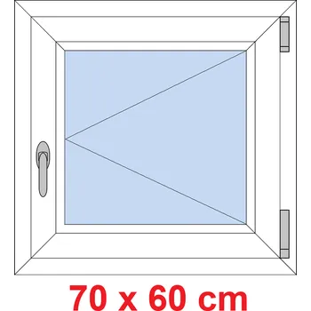 Okno Soft Plastové okno 70x60 cm, otevíravé