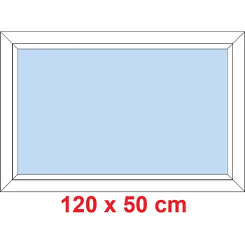 Okno Soft Plastové okno 120x50 cm, FIX neotevíravé