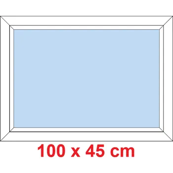 Okno Soft Plastové okno 100x45 cm, FIX neotevíravé
