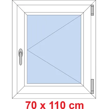 Okno Soft Plastové okno 70x110 cm, otevíravé