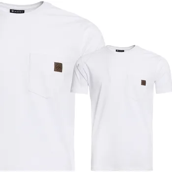 PÁNSKÉ TRIČKO MORAJ TRIČKO S KRÁTKÝM RUKÁVEM ROVNÉHO STŘIHU S KAPSIČKOU MODERNÍ 3XL