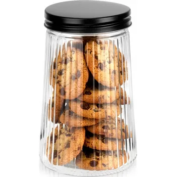 Dóza na potraviny Zavařovací Sklenice na sypké výrobky ze skla s víkem TOGNANA Maya 1 l