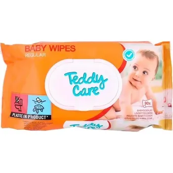 Dětská kosmetika Vlhčené ubrousky Teddy Care 90 ks hypoalergenní pro citlivou pokožku