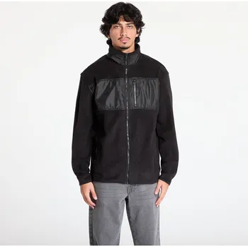 Bunda Urban Classics Patched Micro Fleece Jacket Black XXL
