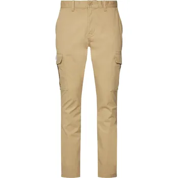 Pánské kalhoty Tommy Jeans pánské kapsáčové kalhoty Tommy Hilfiger modrá | krémová 3491308