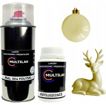Barva ve spreji Lak ve spreji na figurky, skleněné a keramické ozdoby RAL 1014 LESK