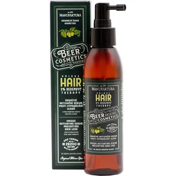 Kosmetická sada Manufaktura Aktivační vlasové sérum proti vypadávání vlasů Pivní kosmetika & Redensyl® s rozmarýnem 155 ml
