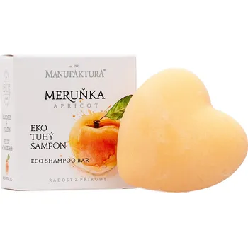 Kosmetická sada Manufaktura EKO tuhý šampon na suché a poškozené vlasy MERUŇKA 80 g