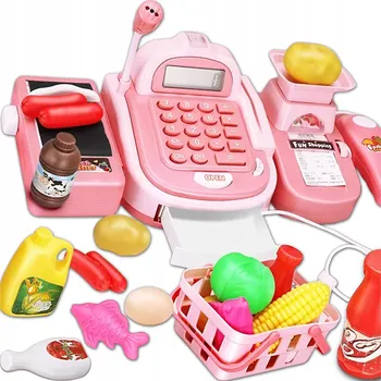 Hra na obchod FanShop kompletní dětská pokladna s vybavením pro hru na obchod