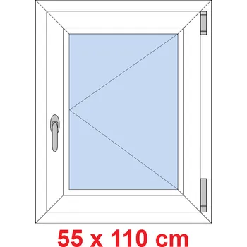 Okno Soft Plastové okno 55x110 cm, otevíravé