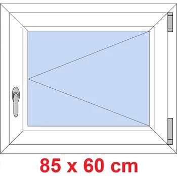 Okno Soft Plastové okno 85x60 cm, otevíravé