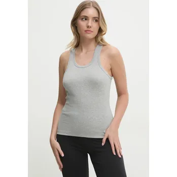 Bavlněný top Calvin Klein Underwear 3-pack LV00QS7493 šedá 90M, vel. S
