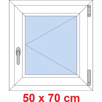 Okno Soft Plastové okno 50x70 cm, otevíravé