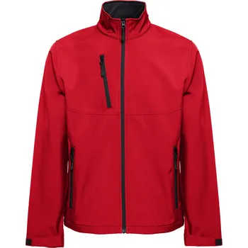 Pánská softshellová bunda Pánská softshellová bunda voděodolná větruodolná bez kapuce červená XS