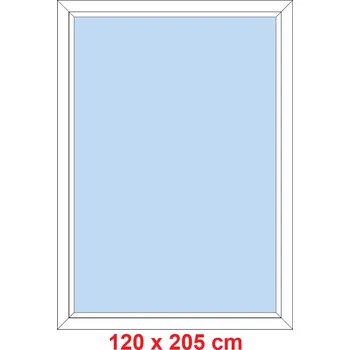Okno Soft Plastové okno 120x205 cm, FIX neotevíravé