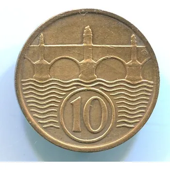 ČESKOSLOVENSKO. 10 haléřů 1936