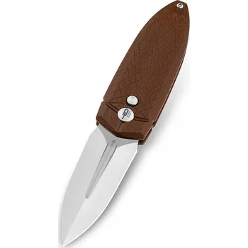 kapesní nůž Nůž Bestech Ququ Button Lock Black DLC 14C28N Brown G10 by Gogo
