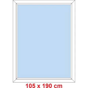 Okno Soft Plastové okno 105x190 cm, FIX neotevíravé