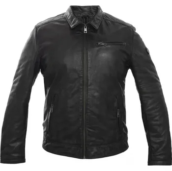 Pánská casual bunda DNR Pánská kožená bunda DNR 52434 grafitově šedá 56