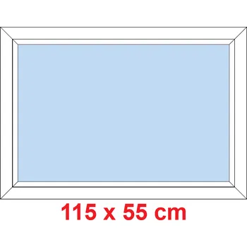 Okno Soft Plastové okno 115x55 cm, FIX neotevíravé