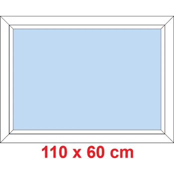 Okno Soft Plastové okno 110x60 cm, FIX neotevíravé