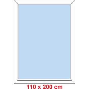Okno Soft Plastové okno 110x200 cm, FIX neotevíravé