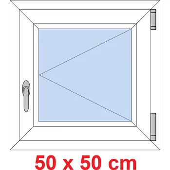 Okno Soft Plastové okno 50x50 cm, otevíravé